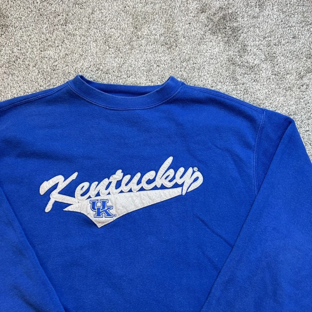 vtg Kentucky Wildcats Sweatshirt‎ Mens Medium NCAA Basketball Crewneck Pullover